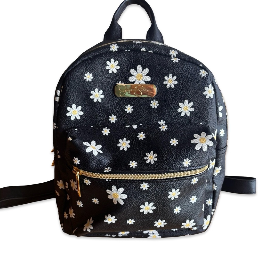 Jessica Simpson Flower Backpack Purse Handbag 11" X 9" X 3"